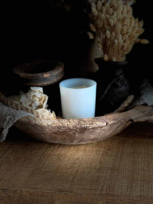 Geurkaars - 275gr - Wit - La Vie - vrolijk & inspirerend