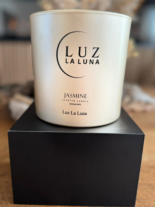 Geurkaars - 1400gr - XXL - Jasmine- sereniteit & spiritueel